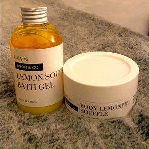 GAIA Lemon Soufflé Bath Gel and Lemon Body Butter